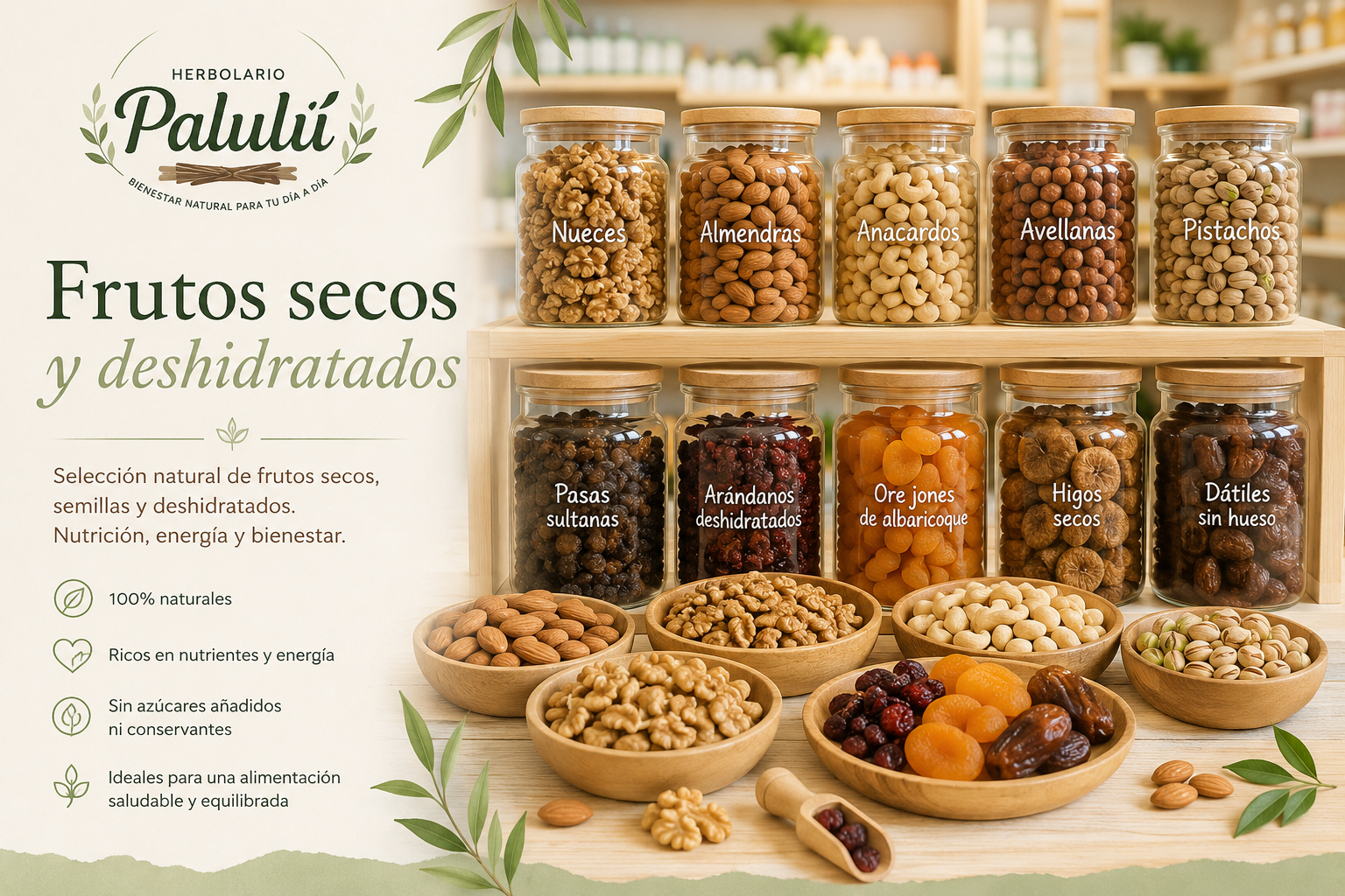 Frutos secos y deshidratados